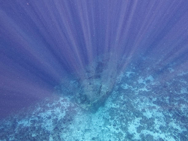 underwater gun boat wreck from April 1961