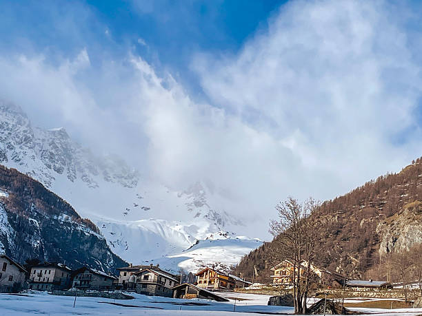 istock Snowy alpine village 2208169865