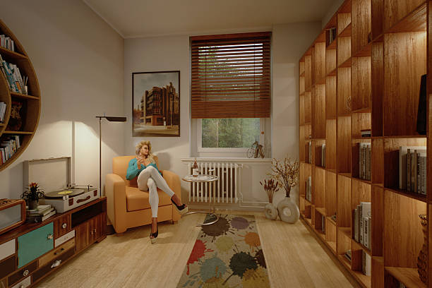 istock Reading Nook with Vinyl Charm 2208170525