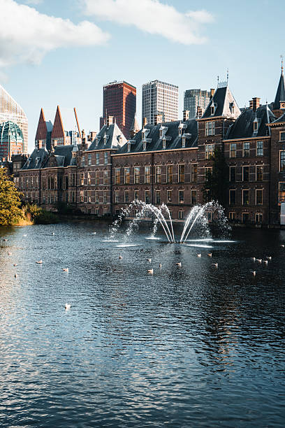 istock The Hague buildings and pond 2208171715