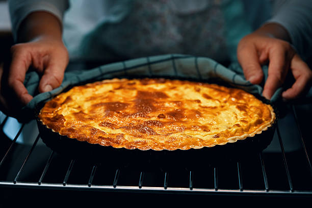 istock Preparing French Quiche Lorraine with Bacon 2208174300