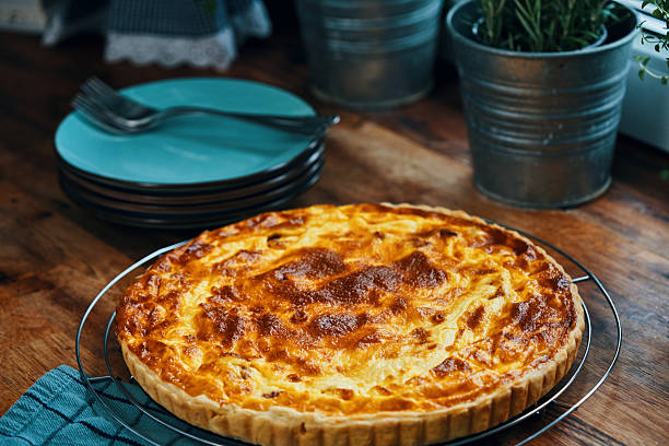 Fresh Baked Quiche Lorraine with Bacon