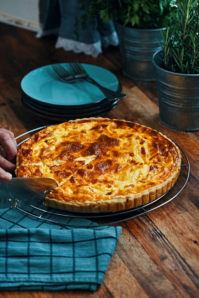 istock Fresh Baked Quiche Lorraine with Bacon 2208174380