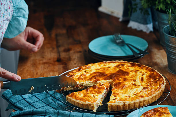 Fresh Baked Quiche Lorraine with Bacon