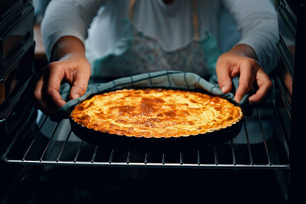 istock Preparing French Quiche Lorraine with Bacon 2208174619