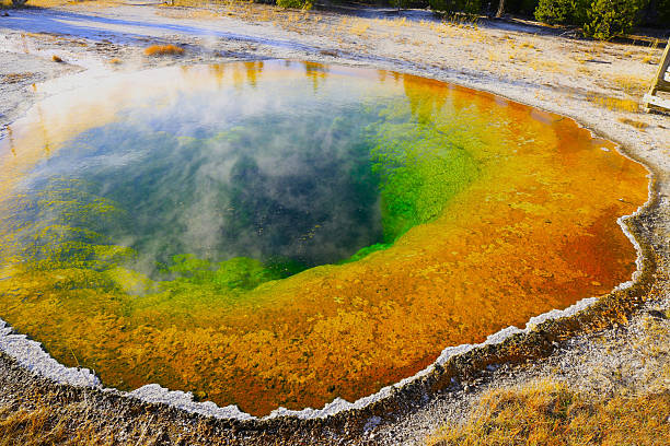 Grand Prismatic Spring. Midway Geyser Basin.