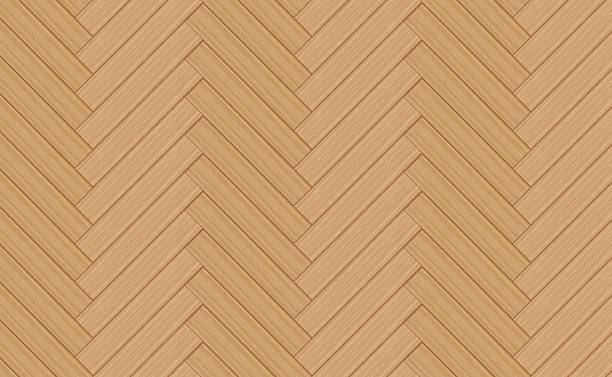 istock Wood parquet background. Brown wooden floor with zigzag diagonal pattern texture background. Vector EPS 10 2208177166