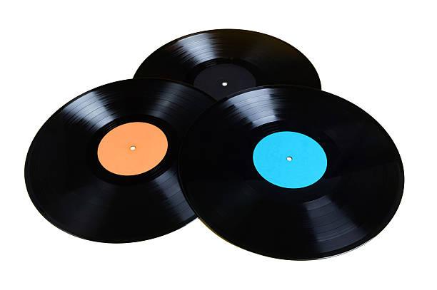 istock Vinyl Records on a white background 2208180816