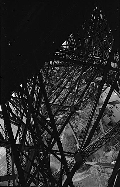 metal structure of the Eiffel Tower