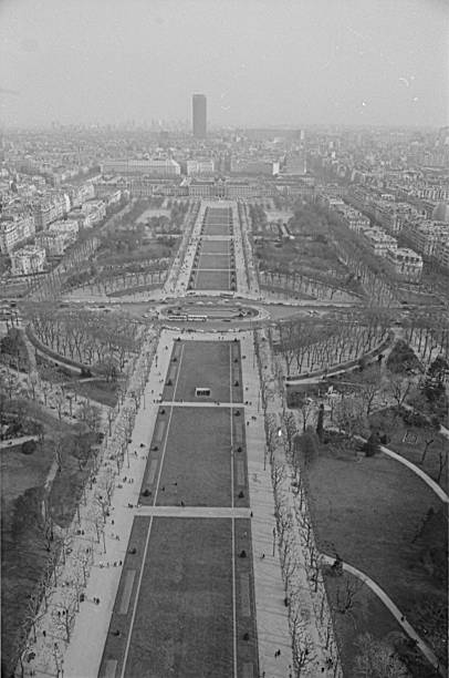 istock View from the top of the Eiffel Tower over the Champ de Mars 2208182934