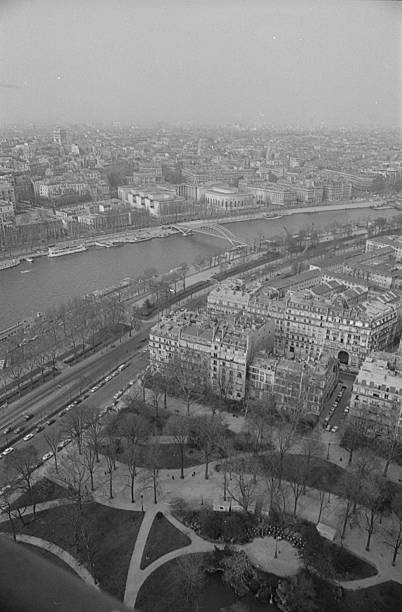 istock View from the top of the Eiffel Tower over the railway bridge 2208182956