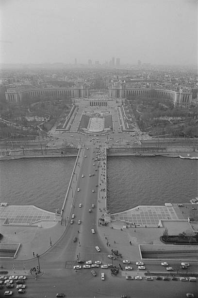 the Trocadero garden seen from the Eiffel Tower