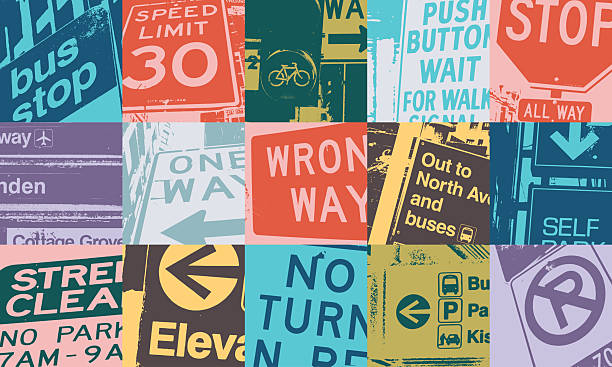 istock Urban City Street Signs Collage Background 2208190085