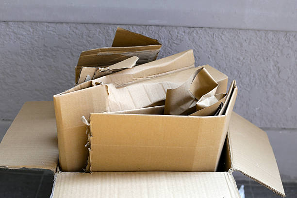 istock Used cardboard boxes awaiting recycling 2208195174