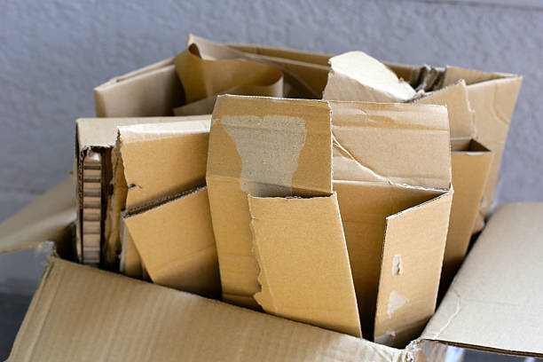 istock Used cardboard boxes awaiting recycling 2208195275