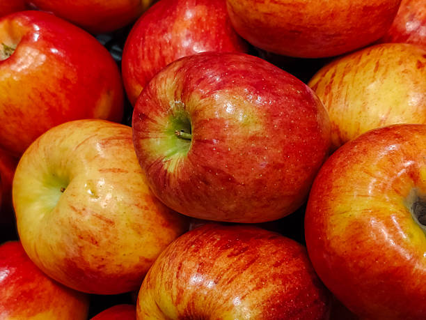 istock Close up of some red apples. 2208197038