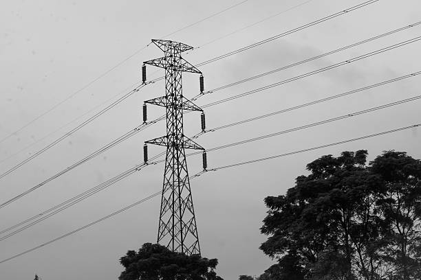 An electric turret or tower with a sky background