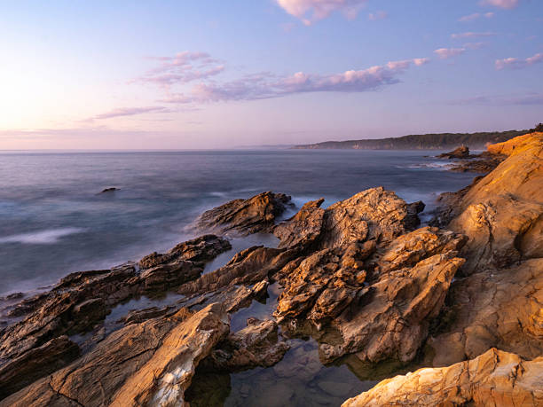 istock Long exposure rocky coastline at dawn 2208201323