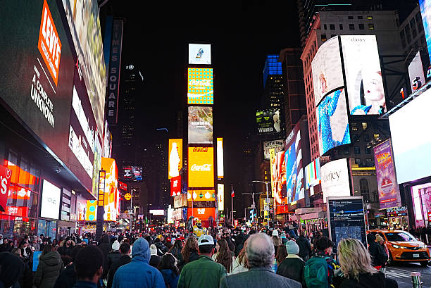 istock Times Square at Night – City Lights and Crowds 2208205984