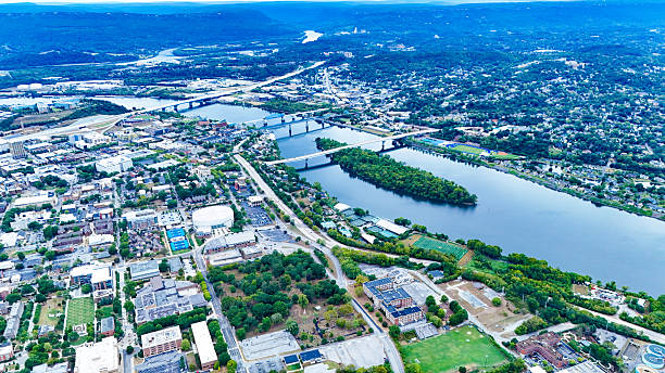 istock Chattanooga Skyline and Tennessee River Aerial View 2208206801