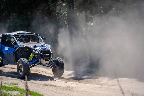 istock UTV buggy, 4x4 competition on dusty road. Rally, extreme, adrenalin 2208220838