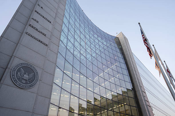 комиссия по ценным бумагам и биржам сша (sec) - полномочие стоковые фото и изображения