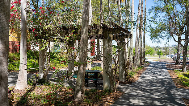 istock Sitting Area Cloaked in Flowers and Branches 2208224976