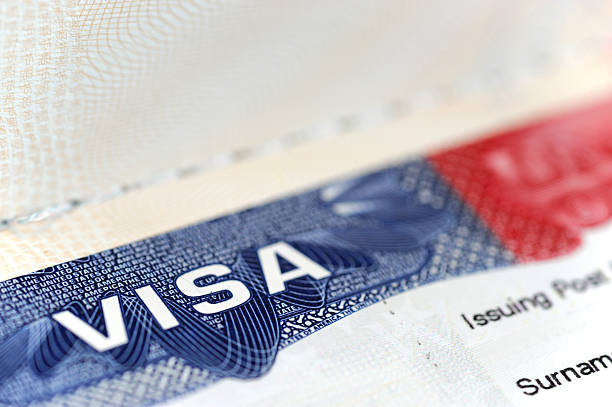 istock close up on USA visa on the passport 2208231057