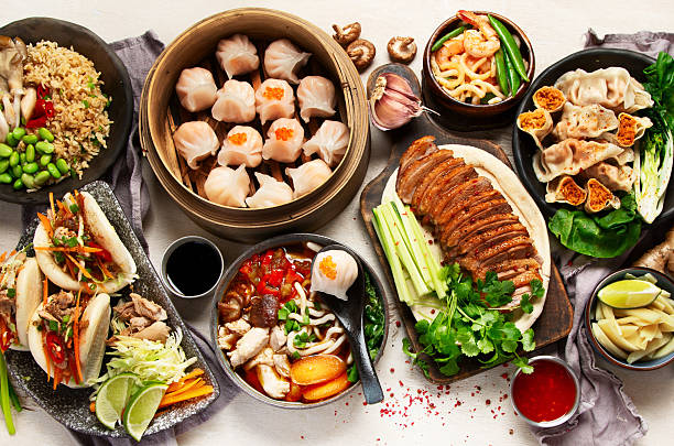 istock Assorted dishes of traditional Chinese cuisine. 2208242464