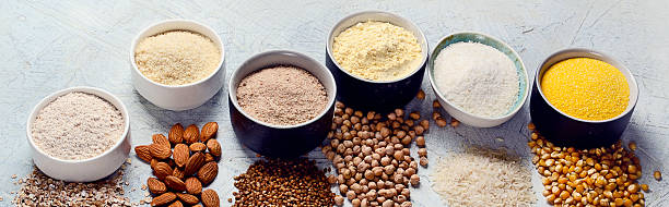 istock Assortment of gluten free flour. 2208242553