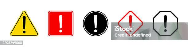 Exconationmarks Sign Exclamation Marks Caution Alarm Set Danger Sign Vector Collection Stock ...
