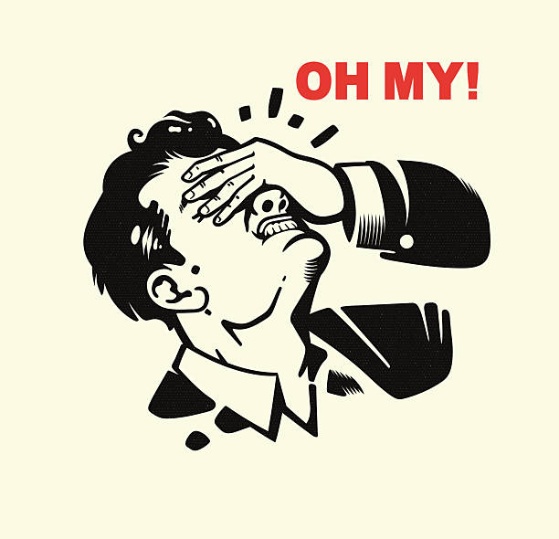 ilustraciones, imágenes clip art, dibujos animados e iconos de stock de facepalm - azoramiento