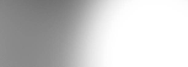 istock Grainy gradient silver gray white aura shiny abstract blurred monochrome plain background banner 2208265567