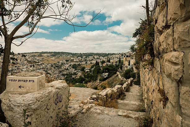 istock Jerusalem's Old City scenic view with stone path. 2208267661