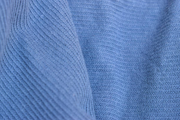 istock Folded Blue Denim Shirt Fabric Texture Close Up Background 2208267833