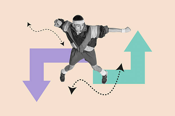 istock 3d sketch poster trend collage image of happy businessman dance arrow development statistics progress concept career growth 2208268535