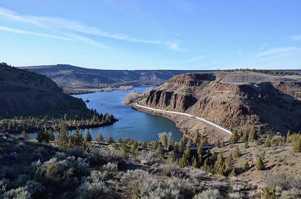 istock Serpentine Road Along the Crooked River Canyon 2208268991