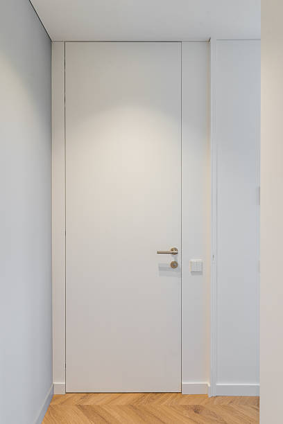 istock White door in the corridor 2208270468