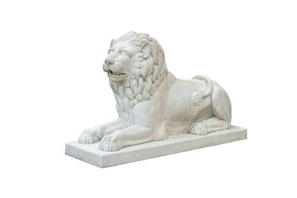 istock medieval antique lion figure isolated on white background 2208271191