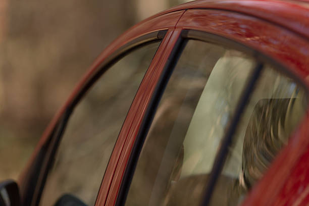 istock Car Window Reflection Featuring a Beautiful Nature Background Scene 2208271354