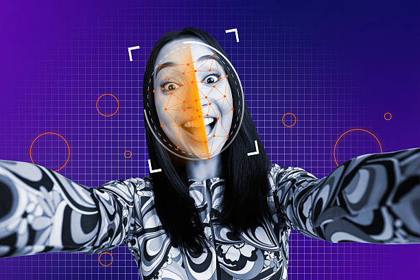 istock Creative design composite artwork collage of cyberspace web surveillance excited emotion face young lady smile identity profile security 2208271418