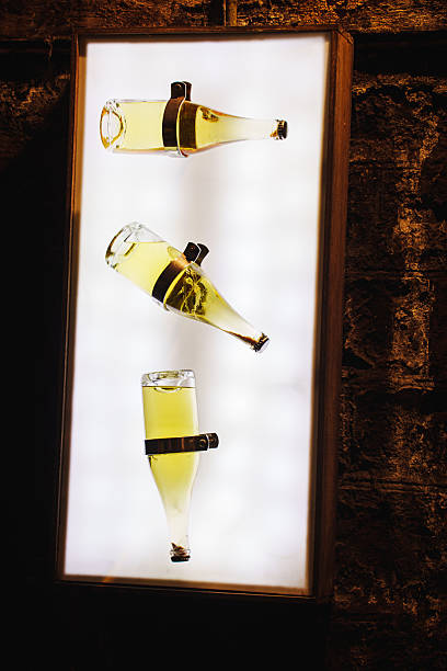 Glass bottle background