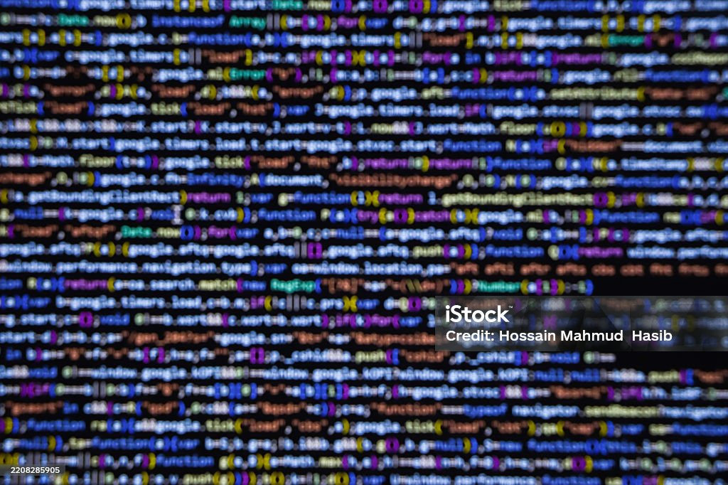 Programming Coding Screen Web Developer Coding Screen Stock Photo ...