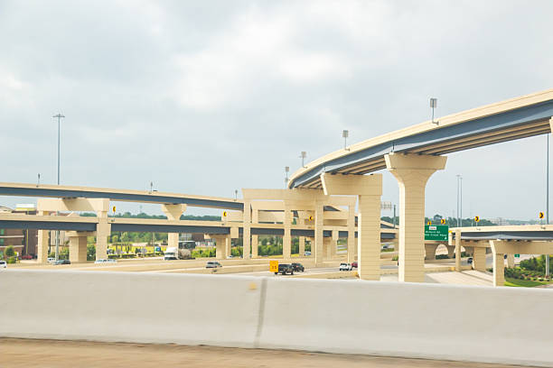 istock Overpass Roads on Interstate 45 Texas USA 2208288220
