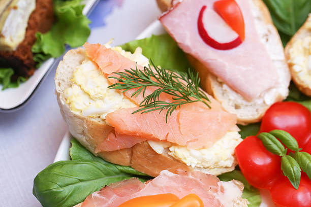 Finger food appetizer. Healthy and elegant idea. Buffet style banquet gourmet concept.