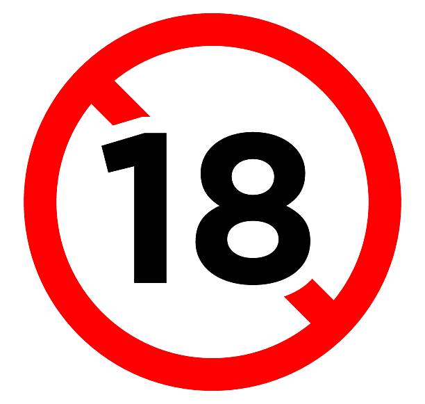 istock Plus 18 prohibition sign for people under eighteen years of age. For adults only. Vector illustration. 2208307210