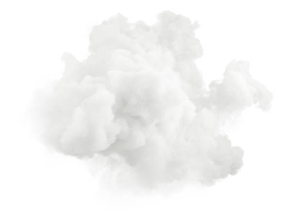 istock Isolated freedom pure clouds shapes on white 3d rendering 2208310285