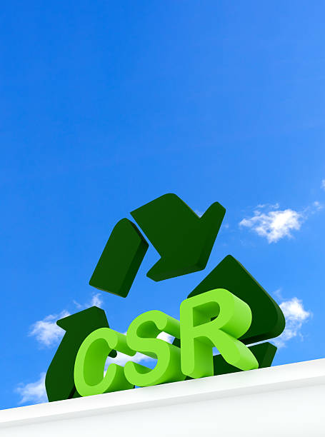 istock Corporate Social Responsibility with Green Recycling Symbol 2208310314