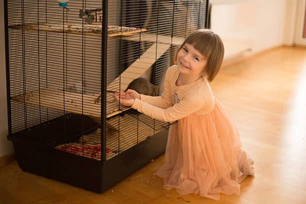 istock A child joyfully interacting with pet rats safely housed in a cage at home 2208317897
