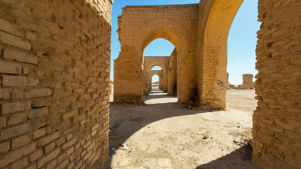 istock Ancient Brick Arches in Desert Landscape 2208318858
